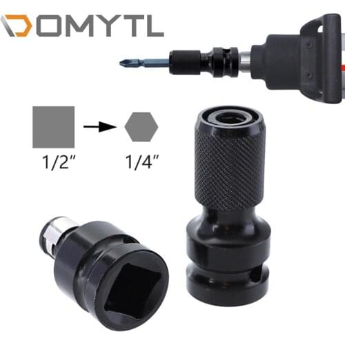 2Pcs Electric Wrench Conversion Head 1/2 To 1/4 Hexagon Socket Tool Accessories