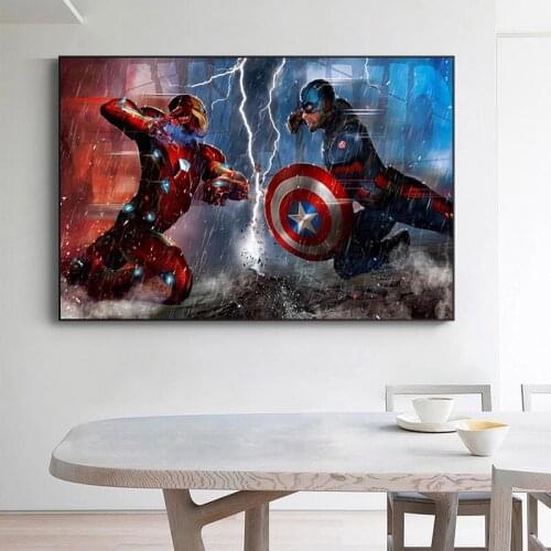 5d Diamond Painting Marvel Avengers Superhero Classic Movies Captain America: Civil War Diamond Embroidery Cross Stitch Kits