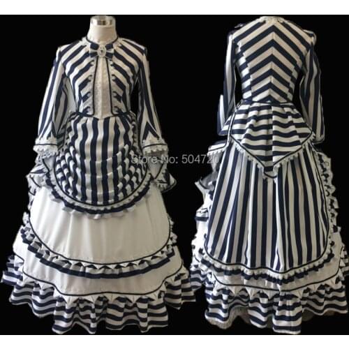 Tailored! 18 Century French Duchess Retro medieval Renaissance Reenactment Theatre Civil war Victorian dressHL-498