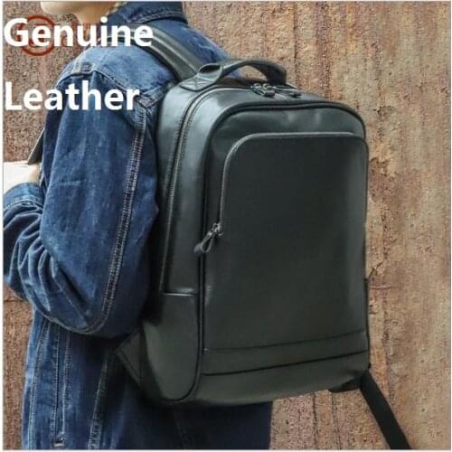 Free shipping.Wholesales.fashion genuine leather backpack.quality cowhide schoolbag.biker outdoor bag.laptop bag