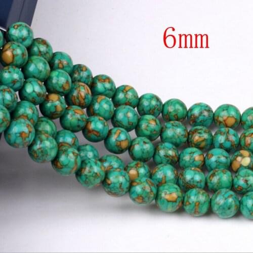 20pcs/lot 6mm Natural Stone Loose Beads for Jewelry Making Bracelet Accessories Wholesale Diy Beads