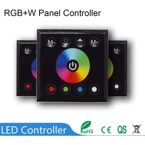 DC12-24V DIY Home Lighting RGBW Full Color Remote Control 4 Channel Touch Screen Controller For LED Neon Flex Strip Lights