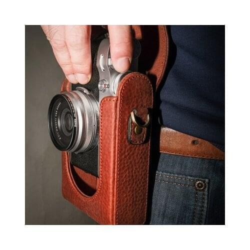 Full Body Precise Fit Genuine leather cowhide Digital Camera case Bag box Cover for Fujifilm Fuji xe4XE4 X-E4 Cameras Bag Skin