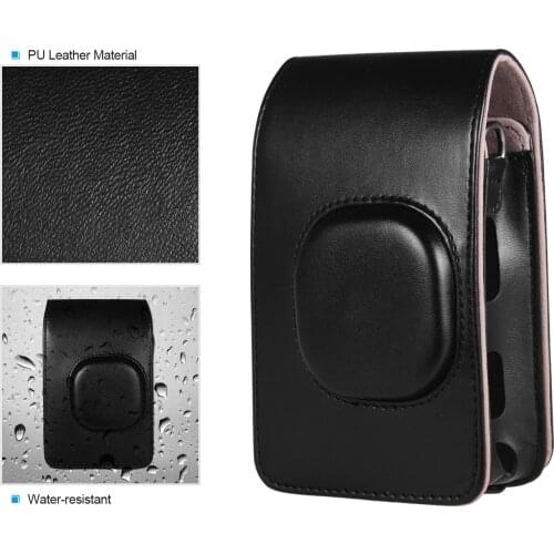 Retro Soft PU Leather Cover Mini Camera Case Bag for Fuji Camera with Shoulder Strap Camera CaseFor Fujifilm Instax Mini LiPlay