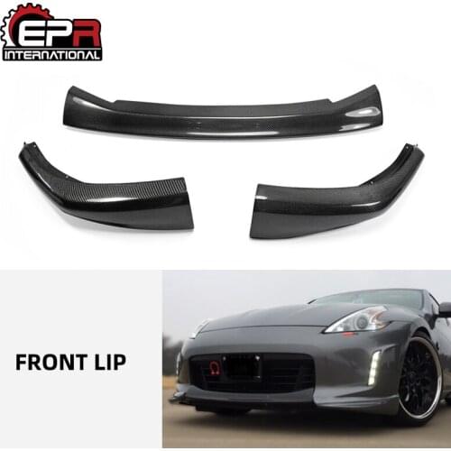 Auto Tuning Part for Nissan 370Z Z34 Carbon Fiber Kouki Late Model JDM Front Lip (Facelift) Aero Body Kit Carbon Lip