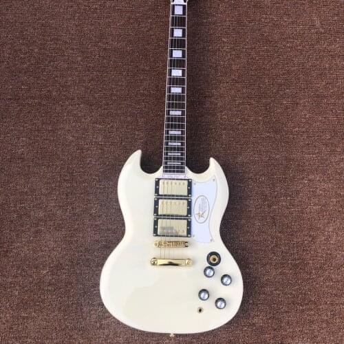SG G400 Electric Guitar Cream White Color Golden Hardware Three Pickups Mahogany Body Free Shipping