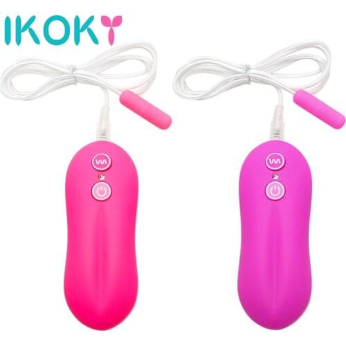 IKOKY G-Spot Massager Sex Toys for Women 10 Speed Mini Bullet Vibrator Vibrating Egg Urethral Plug Vibrator Remote Control