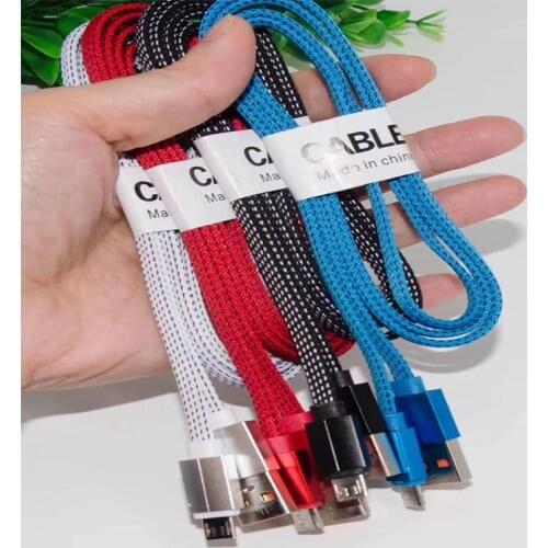 Micro USB Cable Quick Charger Cable Nylon Braided USB Charger For Xiaomi Huawei LG Samsung Android Mobile Phone Charging Cord