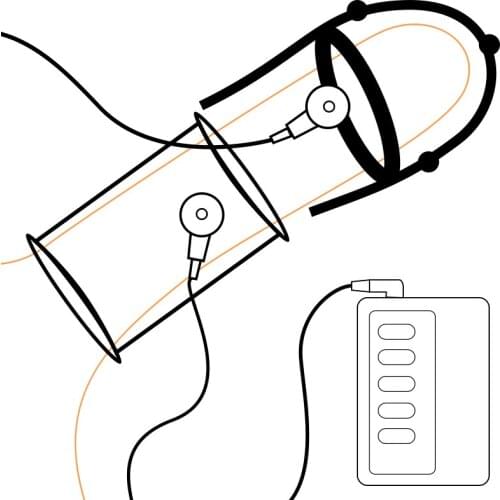 Electric Shock Penis Rings BDSM Electro Cock Massage Glans Stimulation Electroshock Therapy Member Ring E-stim Sex Toys