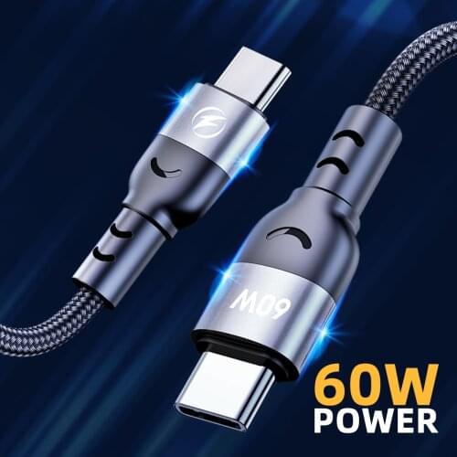 USBC to USB Type C Cable PD Fast Charger Data Cord 60W 3A Quick Charge Mobile Phone Charger Type-C Wire for xiaomi mi 11 9 USB C