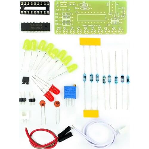 LM3915 Welding training kit 10 sections audio level indicator level indicator kit