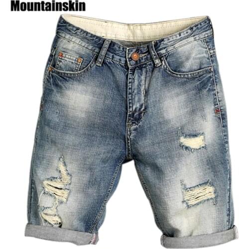 Рваные джинсы для мужчин Mountainskin China At AliExpress