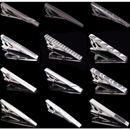 Mens stainless steel tie clip brand new crystal music airplane ship scissors horse tie clip mens Wedding Shirt badge pin gift