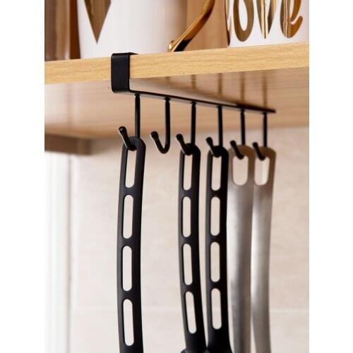 Kitchen cupboard wall hanging without holes to store kitchen utensils hooks for hanging