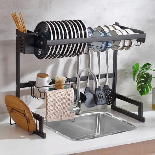 2020 New Stainless Steel Dish Rack Multi-use Sink Drain Rack Kitchen Organizer Dish Shelf Sink Drying Rack