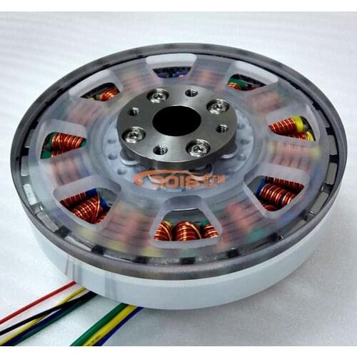 27N24P Hollow Bungee 300W Disc DC Brushless Motor Shaft Flat Direct Drive Motor