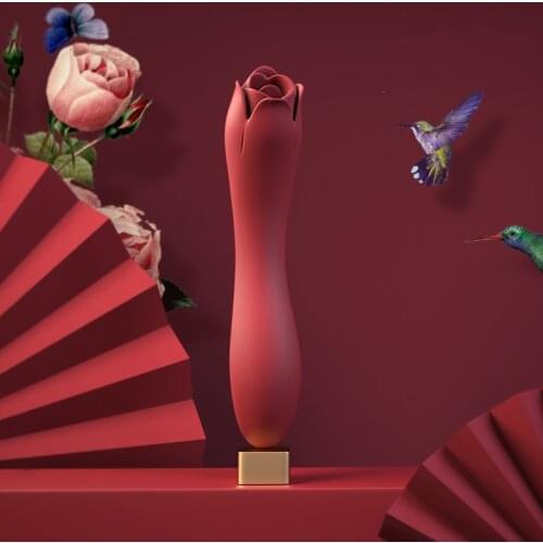 Rose Shape AV Wand Tongue Lick G Spot Vibrator Clitoris Stimulator Dildo Vibrators Famale Masturbator Adlut Sex Toys For Women