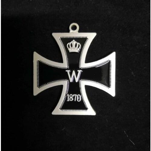Top quality WW2 German iron cross medal EK2 1813 badge brooch with oak leaf for collection and gift