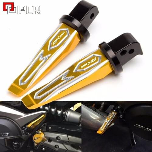 High Quality CNC Footrests Aluminum Motorcycle Rear Passenger Foot Pedals peg For KYMCO AK550 AK 550 ak550 2017-2020 2018 2019