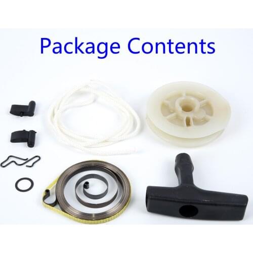 High Quality Recoil Rewind Starter Handle Rope Pulley Spring Kit For Stihl 034 036 044 046 Garden Power Equipment New