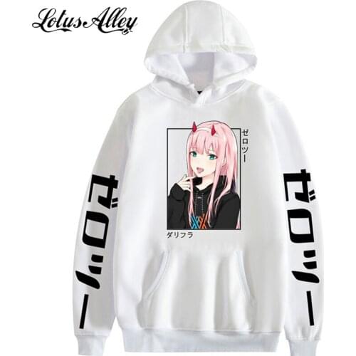 Japanese Hoodie Sweatshirt Casual Pullover Women Anime Cartoon Kanji Print White Hooded Plus Size Cute Hoodie Woman Autumn oodie