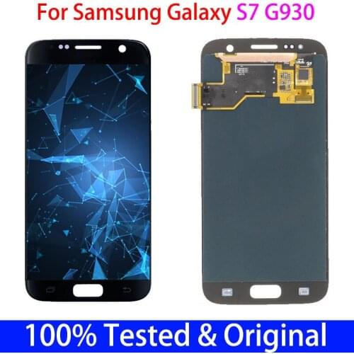 Original Super Amoled LCD For SAMSUNG Galaxy S7 LCD Display G930 G930F G903V G903T LCD+Touch Screen Digitizer Burn Shadow LCD