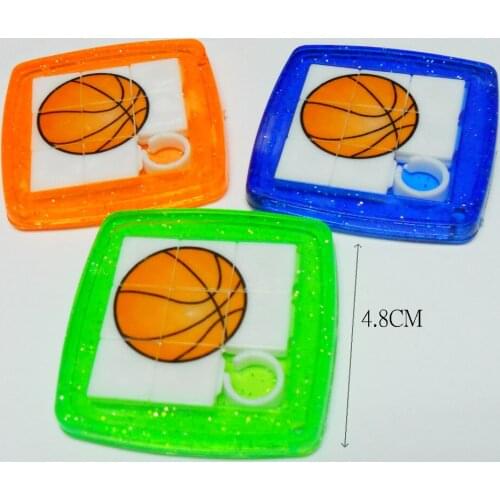 1 basketball 417-2 SLIDER PUZZLE Vintage Favour Pinata SchoolBag Filler Loot Gag Birthday Party Favors Gift Novelty Prize carniv