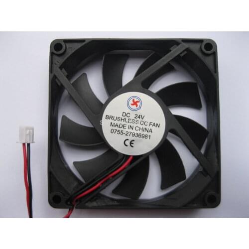 10 pcs 9 Blade 24V 8015S 2 Wire Brushless DC Cooling Fan