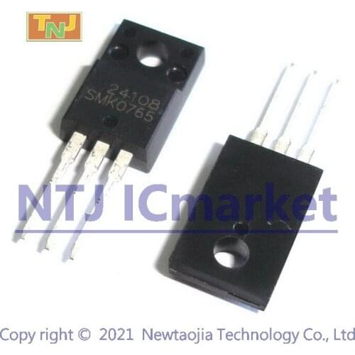 10 PCS SMK0765F TO-220F SMK0765 Switching Regulator Applications Transistor