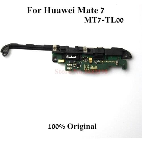 10Pcs/Lot Original USB Charging Dock Port Flex cable For Huawei Mate 7 mate7 MT7 MT7-TL00 Charger plug with WIFI Antenna cover