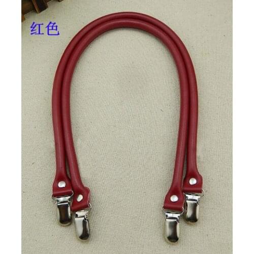 2PCS Bag Straps 55cm Genuine Leather DIY Handmade Handles Duck Tongue Replacement Strap for Crossbody Shoulder Handbag Handles