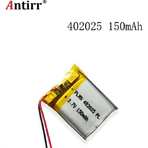 3.7V 150mAh 402025 Lithium Polymer Li-Po li ion Rechargeable Battery cells For Mp3 MP4 MP5 GPS PSP mobile bluetooth