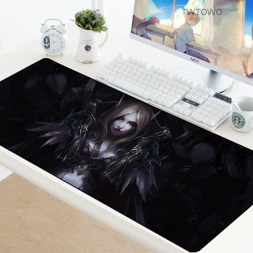 900x400mm XXL Large Sylvanas Mouse Pad Gaming Mousepad Mat WOW Gamer Rubber Computer Keyboard Play Mats PC Desk Big Pad To Mouse