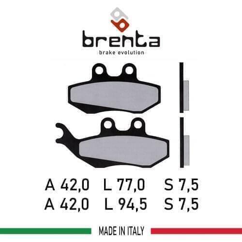 Brenta for SHERCO EN/SM 50/ Supermotard/Enduro/Replica 50 FT3017-FA194 Motorcycle Brake Disk Pad Organic (!! Front!!)