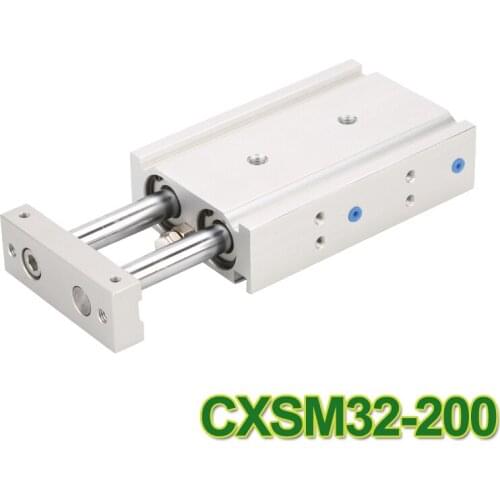 CXSM32-200 double acting dual rod piston air pneumatic cylinder CXSM 32-200 32mm bore 200mm stroke cylinders with slide bearing