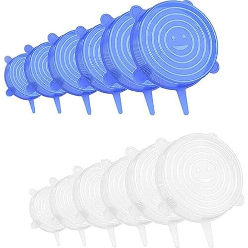 Home Silicone Sealed Fresh-keeping Lid Household Lunch Box Fresh-keeping Film Refrigerator Microwave Reusable Kitchen Tools