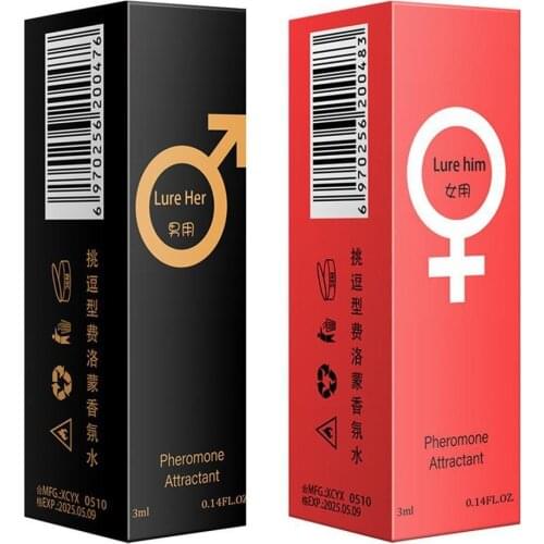 3ml Pheromone Aphrodisiac Woman Orgasm Body Spray Flirt pheromone Attract Girl Scented Water For Men Lubricants 3Q11C
