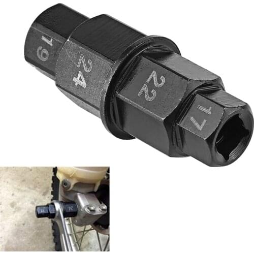 Motorcycle Front Wheel 17 19 22 24mm Axle Hex Spindle Driver Removal Tool Motorcycle Spindle Wheel Removal Tools Dropshipping