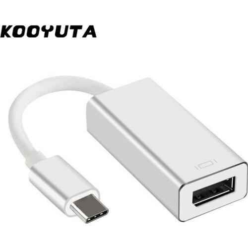 Type-C To DisplayPort Cable Adapter 4K HD Thunderbolt Connector USB 3.1 Type-C to Mini DP Converter Adapter for Macbook Tablet