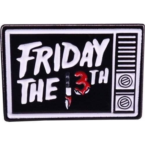 LT606 Halloween Horror Movie Creativity Enamel Pins Women Badge Backpack Collar Lapel Pin Hat Jewelry Gifts for Friends