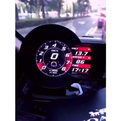 Magician Gauge OBD2 F835 Head Up Display Car Digital Boost Gauge Voltage Speed Meter Water Temp Alarm