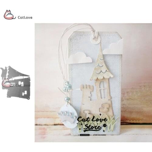 Castle House Metal Cutting Dies Stencils For DIY Scrapbooking Paper Card Decorative Craft Dies Embossing Die Cuts New 2019