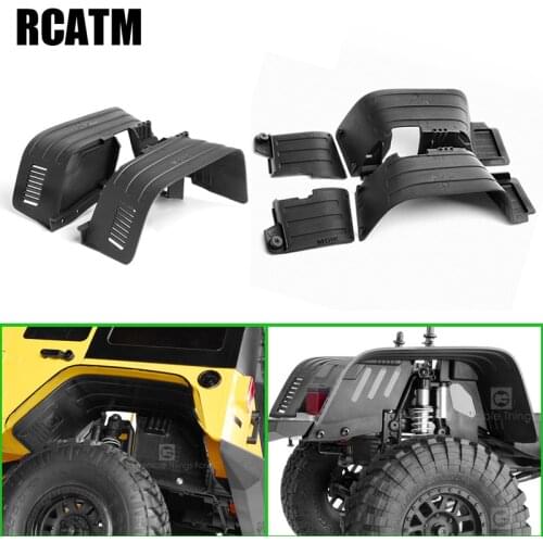Front and Rear Mudguards Fender for 1/10 RC Crawler Car AXIAL SCX10 II 90046 90047 Cherokee Parts & Accs