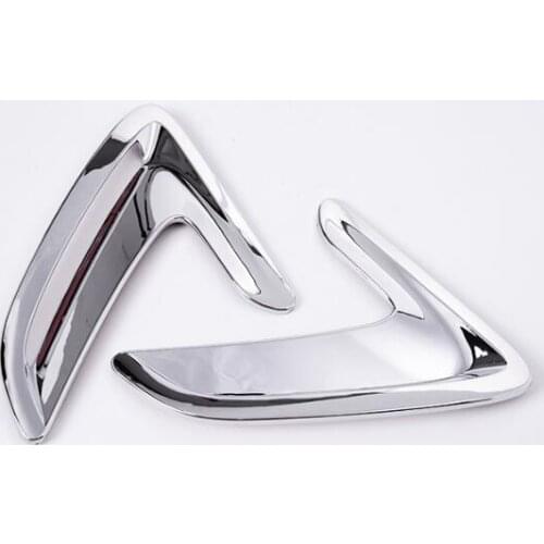 Fit For BMW 3 Series F30 and GT 2013-2016 Chrome ABS Silver Car Front Door Side Wing Air Flow Fender Intake Vent Cover Sticker