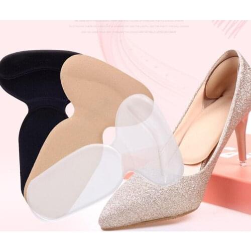 Lady Shoes Liner Sticker Transparent Silicone Sponge women High Heel Foot Care Protector Prevent Rub Pain Heel Grips Insole