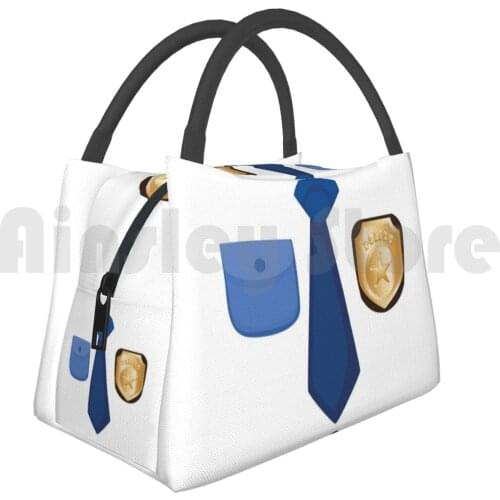 Portable Insulation Bag Police Uniform Carnival Police Uniform Police Uniform Carnival Party To Celebrate Gift