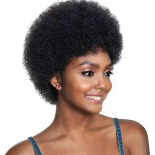 Synthetic Wigs For Black Women with Afro Kinky Curly Short Cosplay Wig for Femal Hair BOB Short Hair Wigs WWM00640