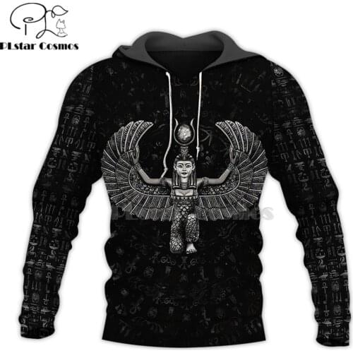 Mysterious retro ancient Horus Egypt goddess Pharaoh totem 3d hoodies/Sweatshirt Winter autumn funny long sleeve streetwear-10