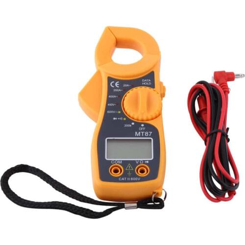 14.7 x 5.5cm Digital Clamp Meter Multimeter AC DC Voltmeter Auto Range Volt Ohm Amp Tester With Large Digital Display