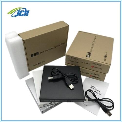 External Portable DVD Combo Player CD-RW Burner Drive USB 2 for Windows 7 8 10